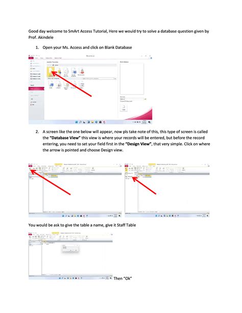 Image result for MS Access 2010 Tutorial for Beginners