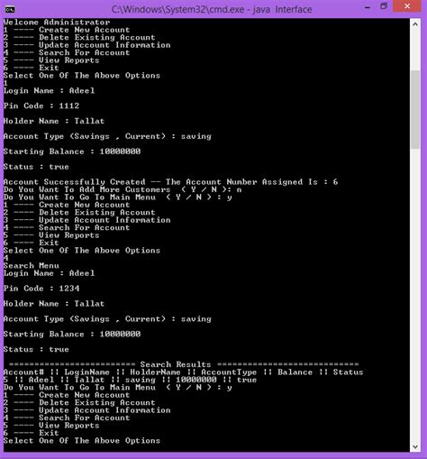 Image result for Fazer Um Programa De Um ATM No Java