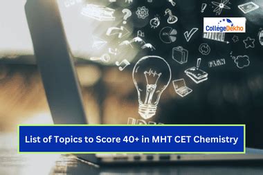 List of Topics to Score 40+ in MHT CET Chemistry | CollegeDekho