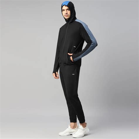 Recycled Stretchable Training Track Suit with Hood - Men – Dida