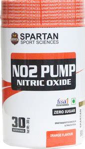 Spartan Sport Sciences NO2 Pump Nitric Oxide Pre Workout Price in India ...