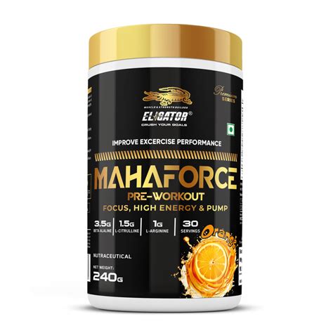 Eligator Nutrition Premium Series Mahaforce Pre Workout 30 Serving ...