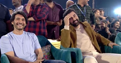 Awkward! Mahesh Babu, Ranbir Kapoor Smile As Politician Says Telugu ...