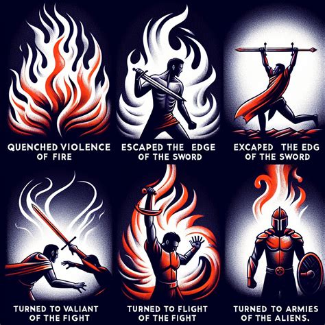 What does Hebrews 11:34 mean? | Bible Art