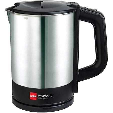 Buy Borosil Eva 1 L Electric Kettle, Stainless Steel Inner Body, Boil ...