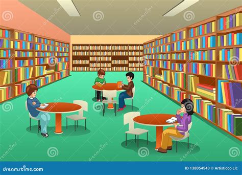 Studying Library Stock Illustrations – 39,106 Studying Library Stock ...