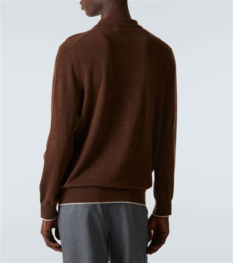 Cashmere polo sweater in brown - Arch 4 | Mytheresa
