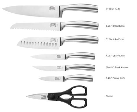 Chicago Cutlery Malden 16 Piece Stainless Steel Kitchen Knife Set that ...
