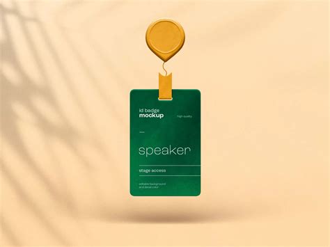 ID Badge Mockup Branding PSD