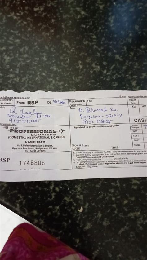 The Professional Couriers Complaints & Reviews