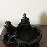 Inara Creation 2 Skeleton Skull Ashtray - Black : Amazon.in: Fashion