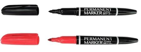 Daiso JAPAN PERMANENT OIL BASED MARKER SET OF 2 : Amazon.in: Office ...