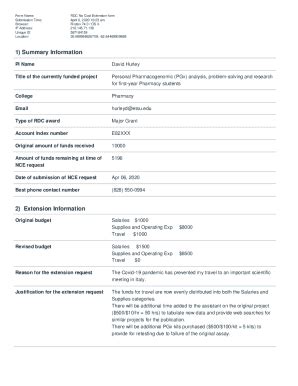 Fillable Online RDC No Cost Extension form Fax Email Print - pdfFiller