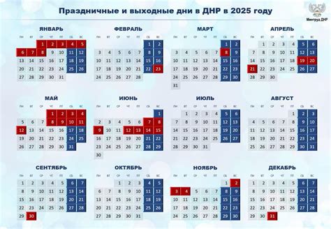 Минтруд ДНР представил график праздничных и выходных дней в 2025 году ...