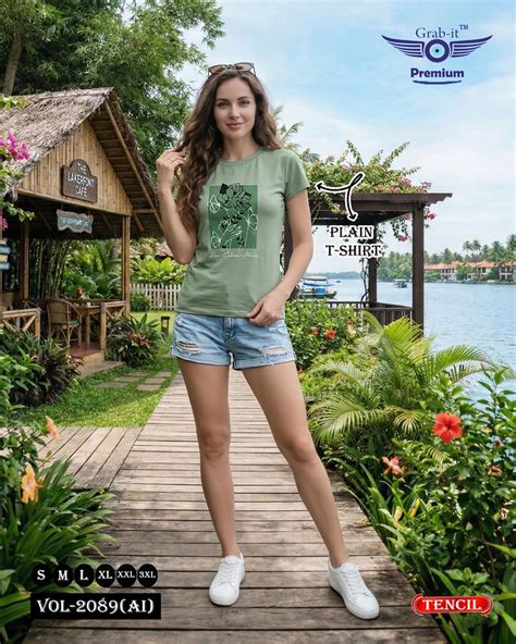 Vol 2089 Ai Grab It Tencil Women Tshirt Manufacturer – Kavya Style Plus