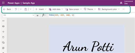 Image result for PowerApps Custom Command Bar