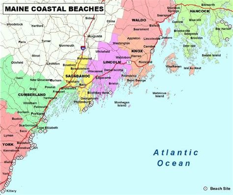 Printable Map Of Maine Coast