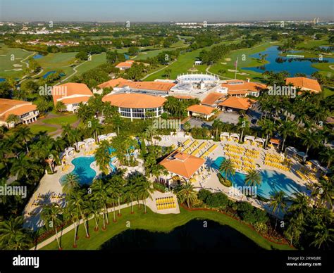 Doral, FL, USA - September 15, 2023: Aerial photo Trump National Doral ...