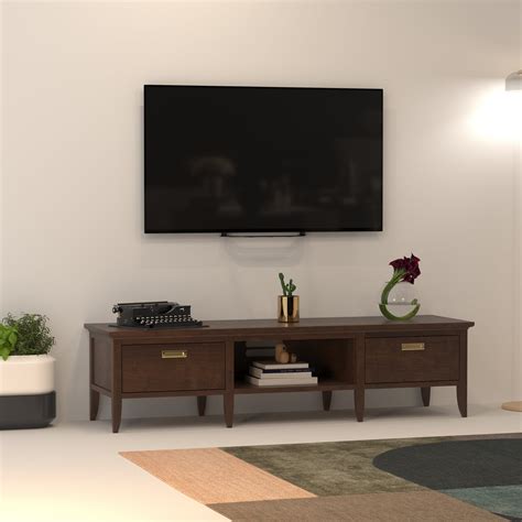 Classic TV Stand with Drawers | Woodshala Entertainment Console