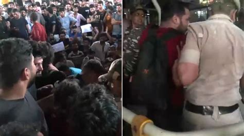 Delhi: Police Detain Students Protesting At Karol Bagh Metro Station ...