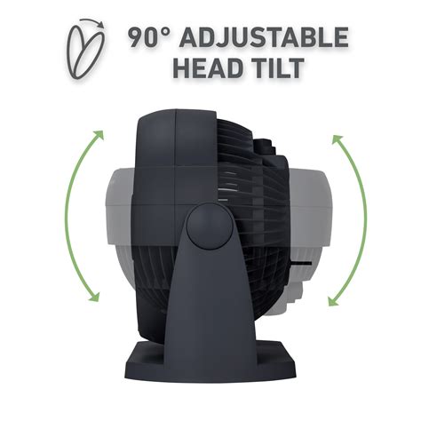 Table Fans: Holmes Blizzard 3-Speed Air Circulator Fan with 90 ...
