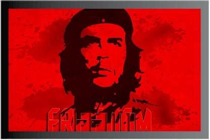 Che Guevara Poster with Frame Gloss Lamination M48 Paper Print ...