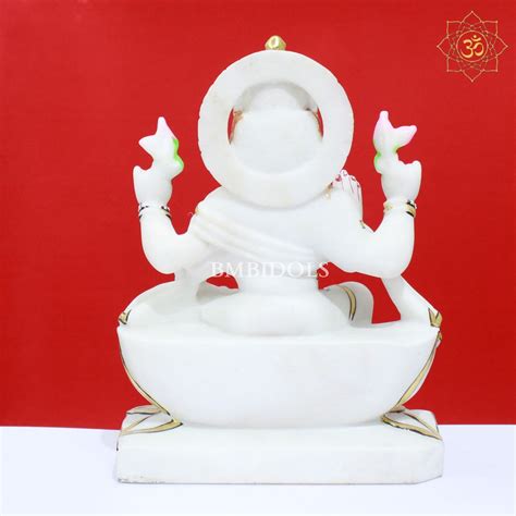 Marble Lakshmi Maa Idol made in Makrana Marble in 12inch – BMBIDOLS