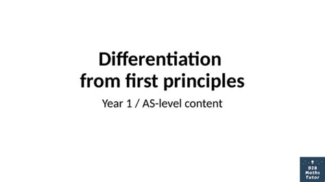 Image result for Differentiation From First Principles a Level Maths