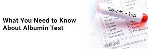 What you need to know about Albumin Test