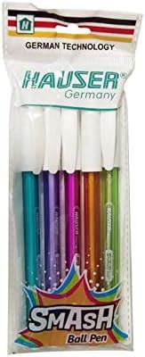 Hauser Smash 0.6mm Needle Point Ball Pens - Pack of 40 (Blue) : Amazon ...