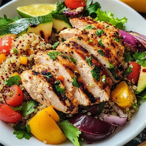 Grilled Chicken & Quinoa Salad - Meal Prepedia