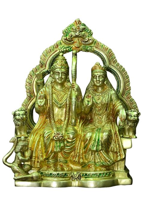 Buy Ram Darbar Murti Rama Sita (Height- 10 inc) Online at Low Prices in ...