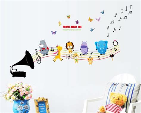 Decal O Decal Men's PVC Vinyl Playing Musical Instruments Party Wall ...