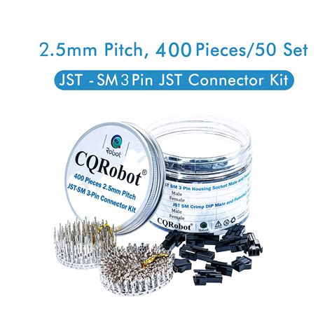 Buy CQRobot 400 Pieces 2.5mm Pitch JST - SM JST Connector Kit. 2.5mm ...