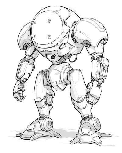 Mech Suit Drawing Tutorial 的图像结果