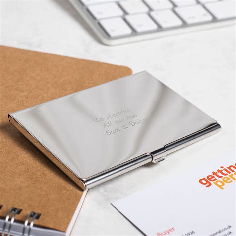 Engraved Silver Business Card Holder at Christian Brown blog