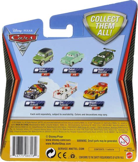 Mattel Disney Pixar Cars 2 Die Cast Car #23 Miguel Camino India | Ubuy