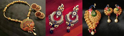 Buy gold plated imitation jewelry combo sets coin mala online - Griiham ...