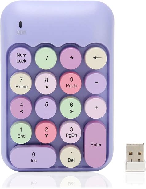 Amazon.com: 2.4Ghz Numeric Keypad, 18 Keys Mini Numeric Keypad, Vintage ...