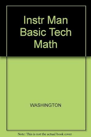 Instr Man Basic Tech Math : WASHINGTON: Amazon.in: Books