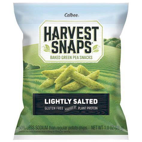 Harvest Snaps Healthy Veggie Chips, Baked Peas, Single Serving Snack ...