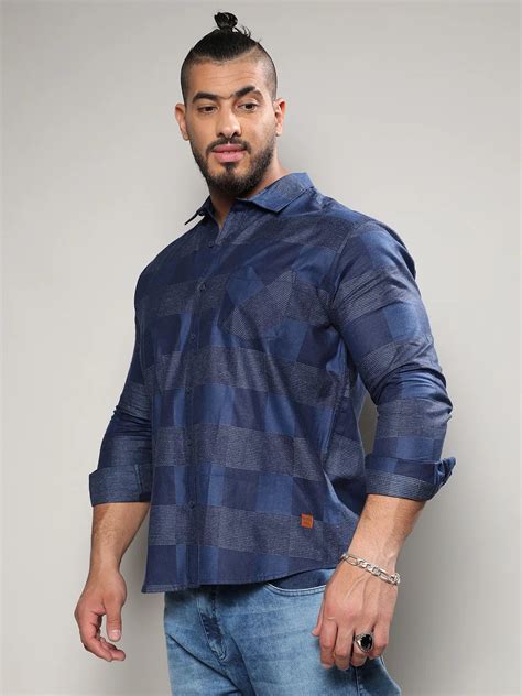 Plus Size Casual Checks Shirt (3XL - 6XL) | Instafab Plus
