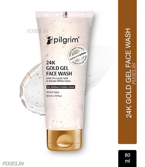 Pilgrim 24K Gold Gel Face Wash (80ml) – Pixies.in