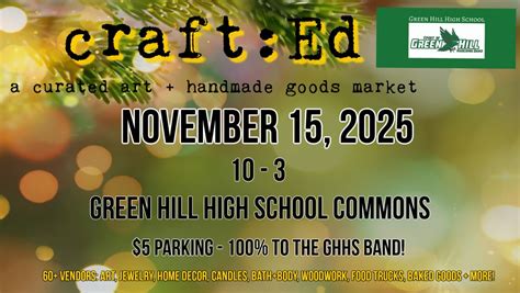craft:Ed Fall 2025, Green hill high School mt Juliet, Mount Juliet, 15 ...