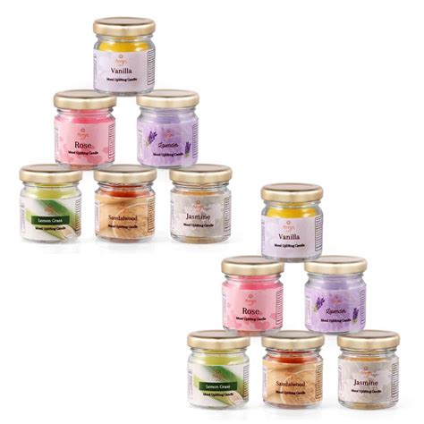 Floryn Decor Jar Scented Candles Gift Set | Scented Candle Set Of 12 ...