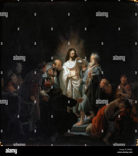 'The Incredulity of Saint Thomas', 1634. Artist: Rembrandt Harmensz van ...