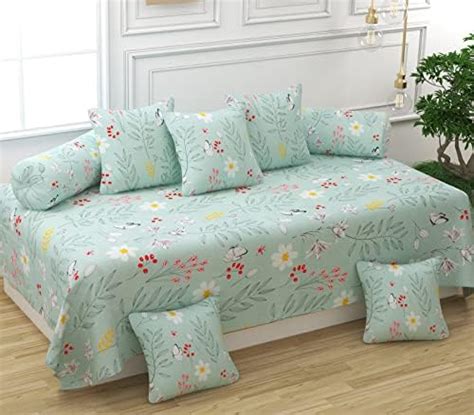 CHHILAKIYA Diwan Set Covers Cotton 8 Pieces Pure Cotton Designer ...