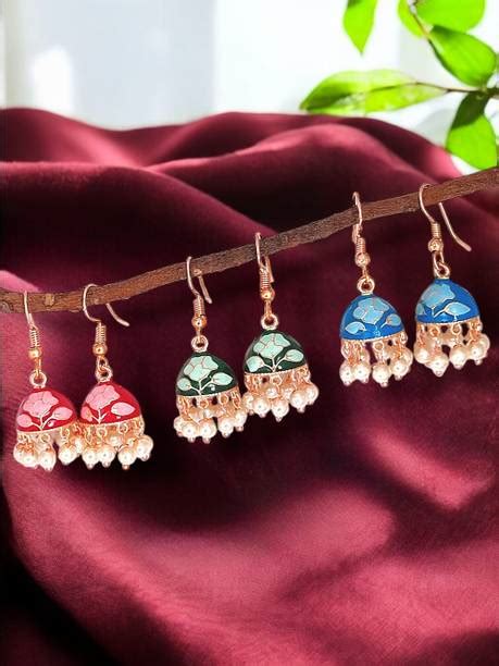 Meenakari Earrings - Buy Meenakari Earrings online at Best Prices in ...