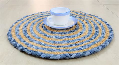 Buy CANVASS® Braided Cotton Jute Placemats, 37 cm Round, for Center ...