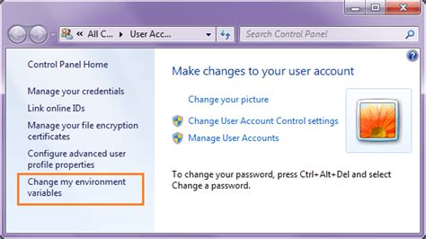 Change User Environment Variable 的图像结果